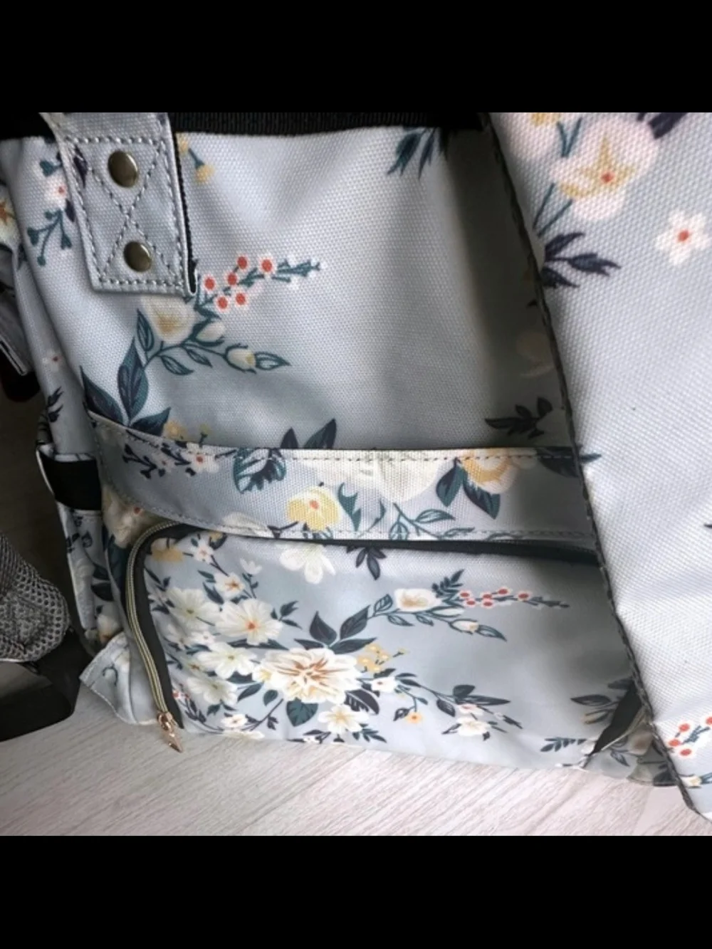 Floral Backpack Diaper Bag